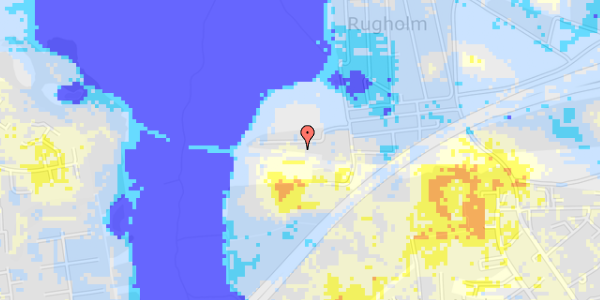 Ekstrem regn på Haveforeningen Norringholm 416