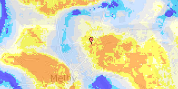 Ekstrem regn på Melbyvej 92B