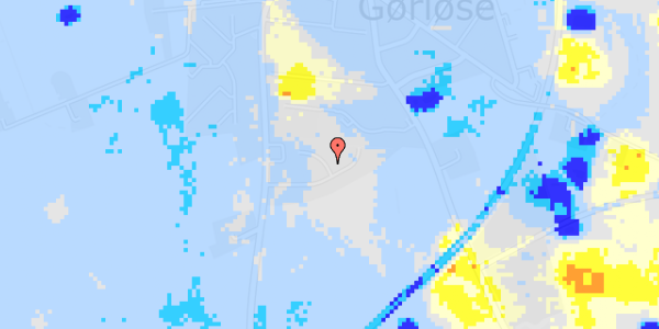 Ekstrem regn på Gørløsegårdsvej 33