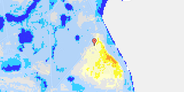 Ekstrem regn på Niels W. Gades Vej 2