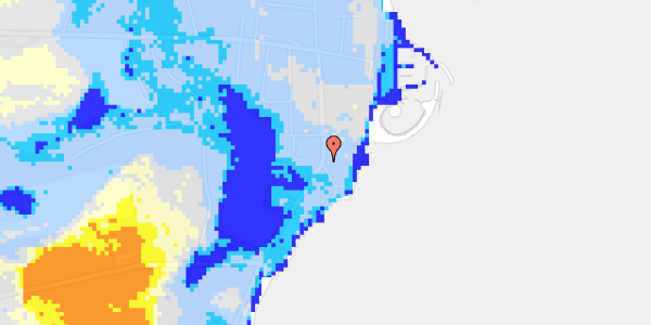 Ekstrem regn på Strandstien 1