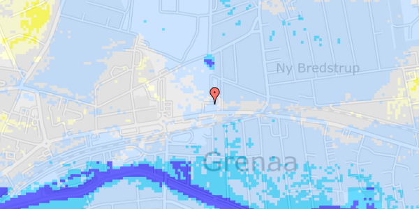 Ekstrem regn på Østerbrogade 69C