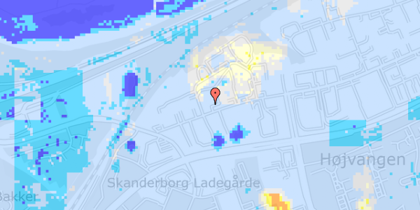 Ekstrem regn på Danmarksvej 11A