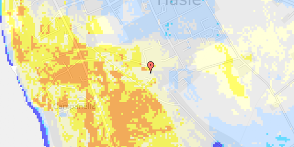 Ekstrem regn på Hasle Hytteby 8