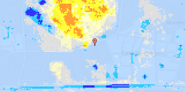 Ekstrem regn på Valby Langgade 3C