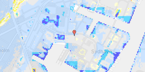 Ekstrem regn på Teglholmsgade 28, 5. th