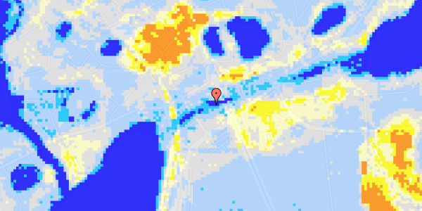 Ekstrem regn på Holte Midtpunkt 17, 3. 