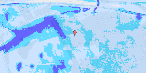 Ekstrem regn på Slotsstien 515