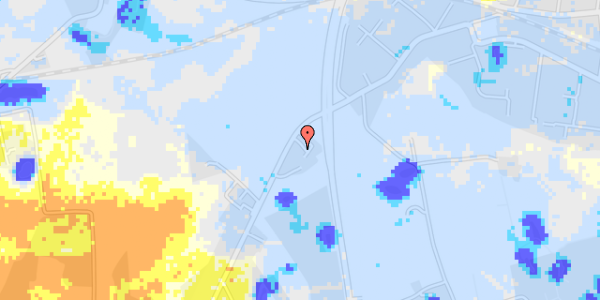 Ekstrem regn på Højbyvej 3A, st. 