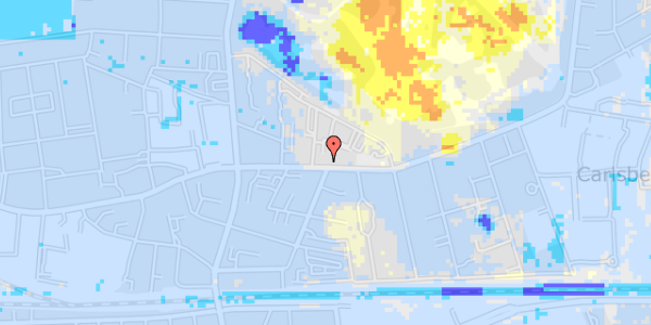 Ekstrem regn på Valby Langgade 24