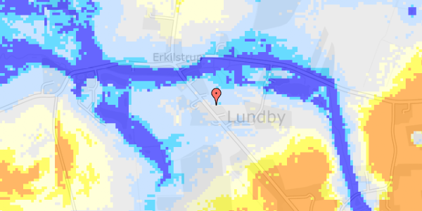 Ekstrem regn på Halkærvej 182