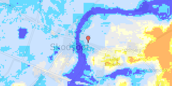 Ekstrem regn på Skodsbølvej 48