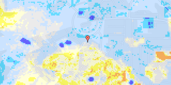 Ekstrem regn på Trojavej 10A