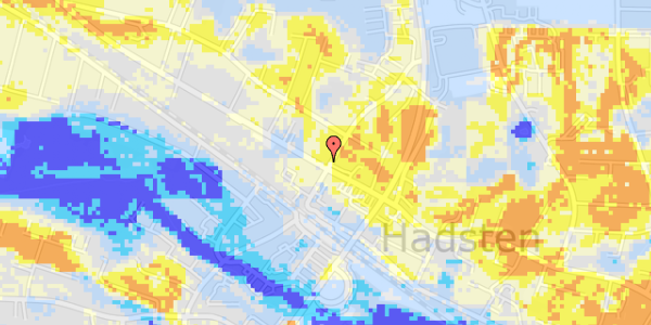 Ekstrem regn på Nørregade 13, 1. 1