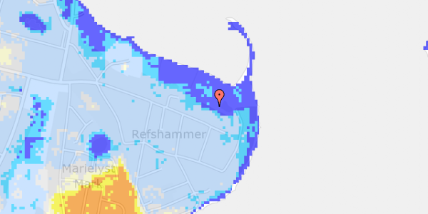 Ekstrem regn på Fasanvej 91