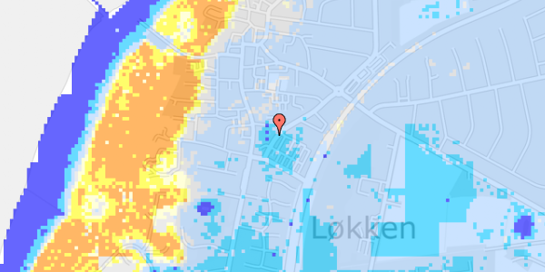 Ekstrem regn på Jyllandsgade 18A