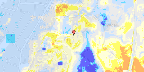 Ekstrem regn på Fruenslykke 16