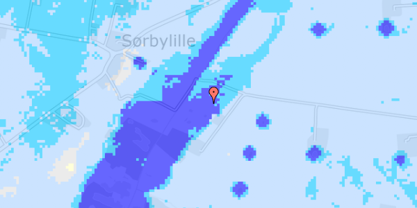 Ekstrem regn på Sørbymagle Mose 2A