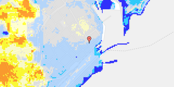 Ekstrem regn på Brostræde 1B, 2. 