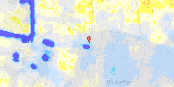 Ekstrem regn på Rugårdsvej 654