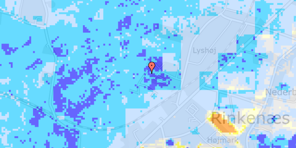 Ekstrem regn på Højløkke 23