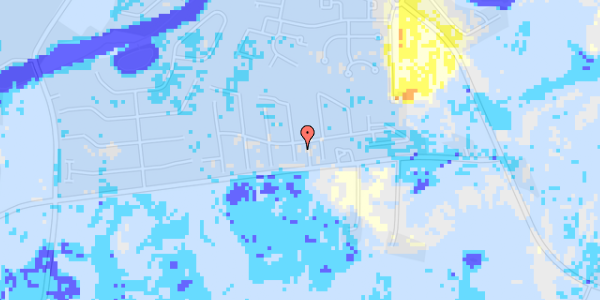 Ekstrem regn på Østergårds Alle 3