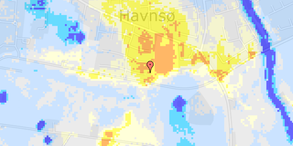 Ekstrem regn på Havnsøgårdsvej 55, st. 