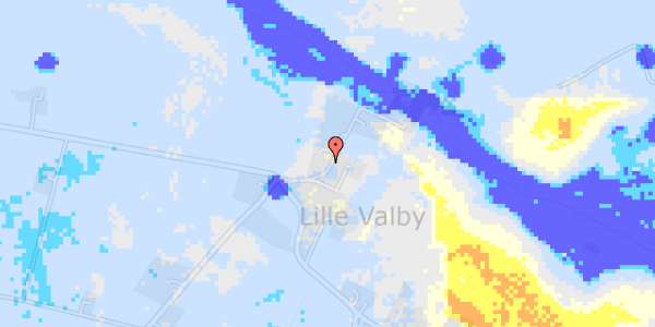 Ekstrem regn på Valby Engvej 1C