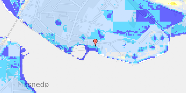 Ekstrem regn på Sydhavnsvej 68M