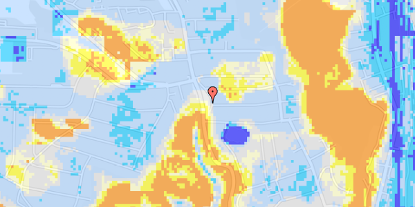 Ekstrem regn på Jellingvej 100X