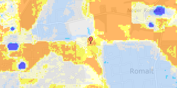 Ekstrem regn på Romalt Boulevard 22A