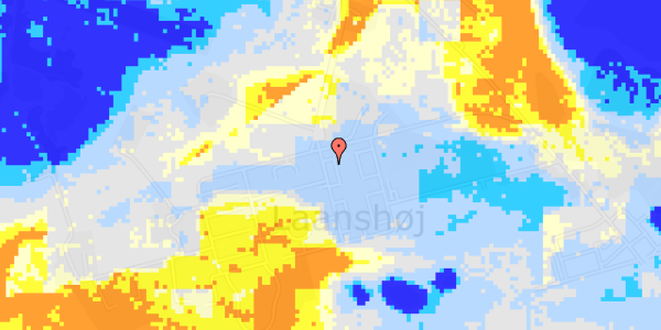 Ekstrem regn på Østre Alle 23