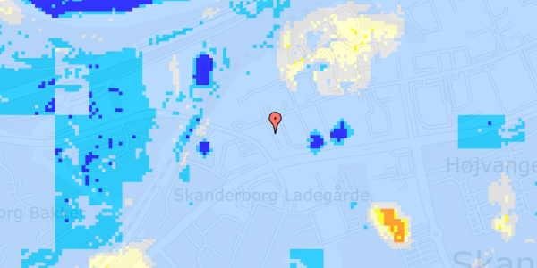 Ekstrem regn på Danmarksvej 6