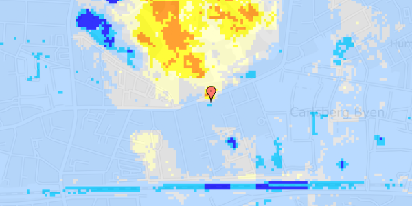 Ekstrem regn på Valby Langgade 9