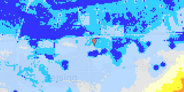 Ekstrem regn på Hostrupvej 33