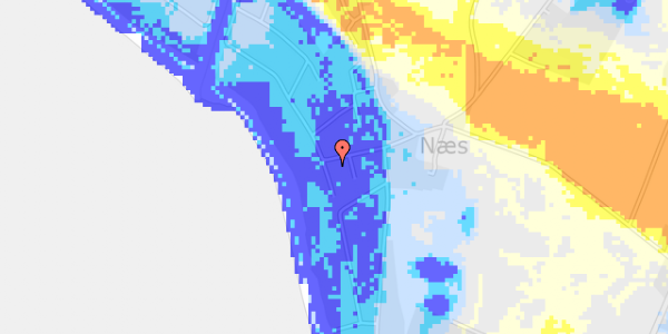 Ekstrem regn på Næs Strandvej 7