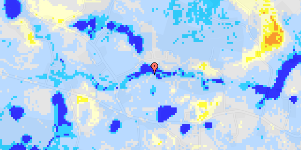 Ekstrem regn på Hesbjerg Skovvej 5