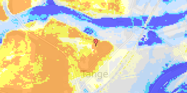 Ekstrem regn på Tange Skovvej 27