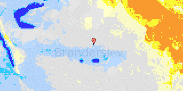 Ekstrem regn på Dannebrogsgade 38A