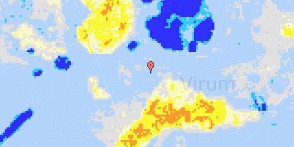 Ekstrem regn på Askimvej 34