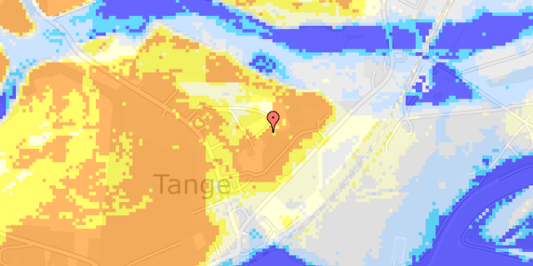 Ekstrem regn på Tange Skovvej 18