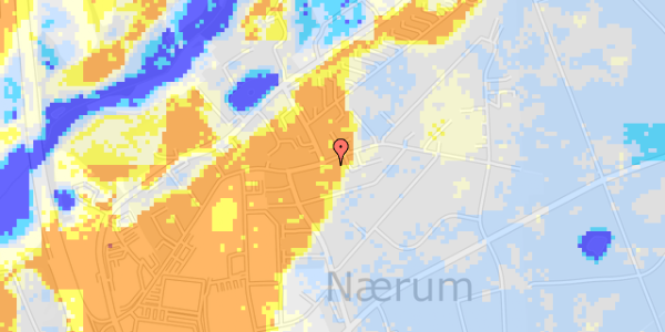 Ekstrem regn på Nærum Hovedgade 58