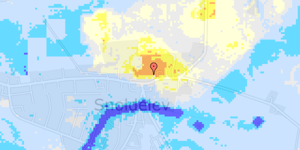 Ekstrem regn på Snoldelev Bygade 12A