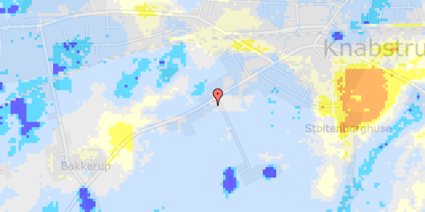 Ekstrem regn på Holbækvej 296A