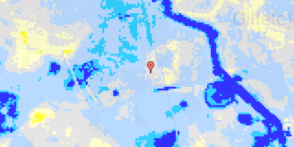 Ekstrem regn på Bavne Ager 100