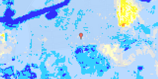 Ekstrem regn på Østergårds Alle 71