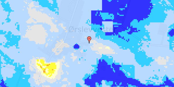 Ekstrem regn på Ørslevvestervej 63