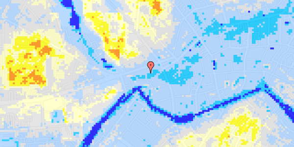 Ekstrem regn på Janus La Cours Gade 10A