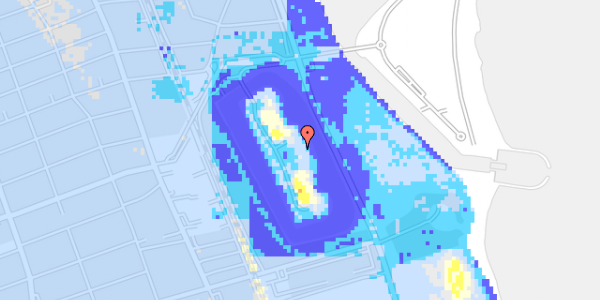 Ekstrem regn på Amager Strandvej 242