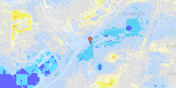 Ekstrem regn på Viby Torv 1A